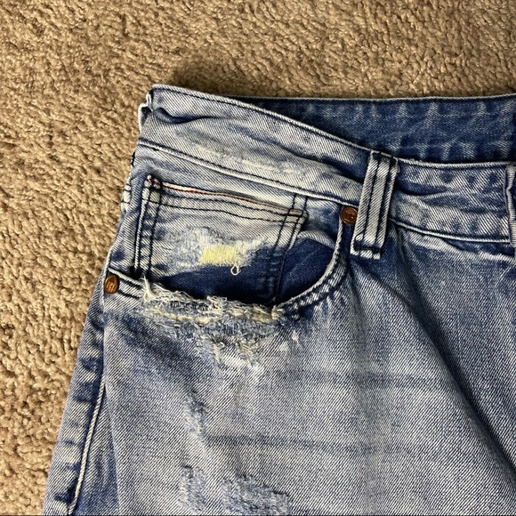 Denim House Ripped light-fading blue jeans - Picture 2 of 11